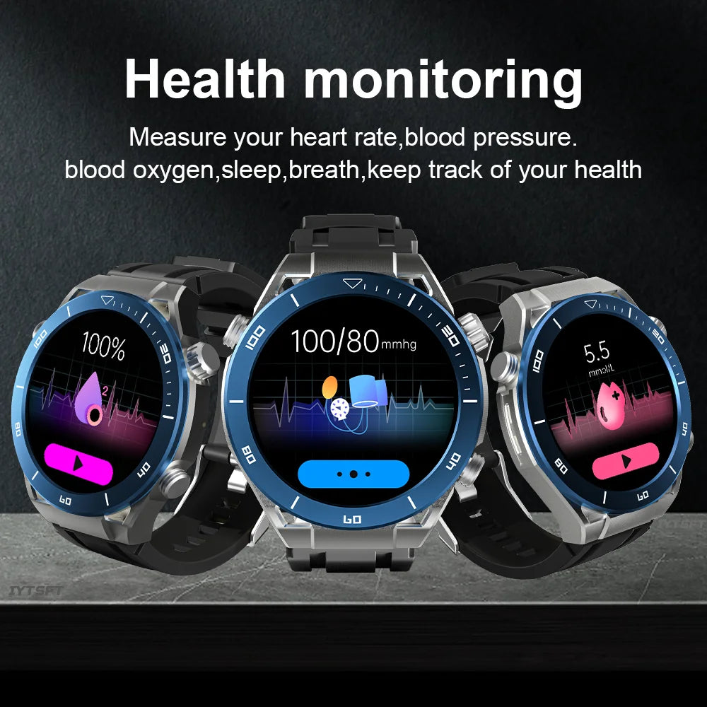 New Sports Smart Round Watch Bluetooth Call Compass Information Reminder Sleep Monitoring For Men Women Android IOS Smartwatch