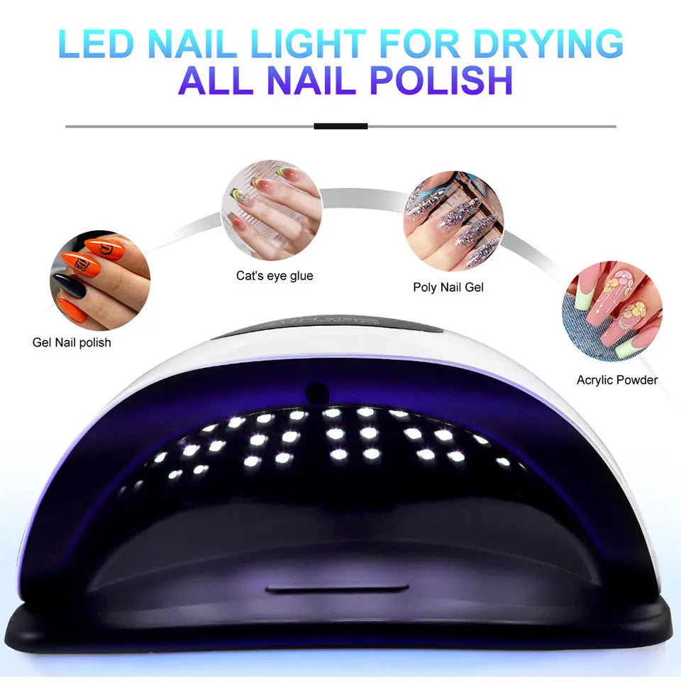 LIMEGIRL UV LED Light for Nails Polish Drying Lamp with Motion Sensing Manicure Pedicure Professional Home Salon Tool Equipment