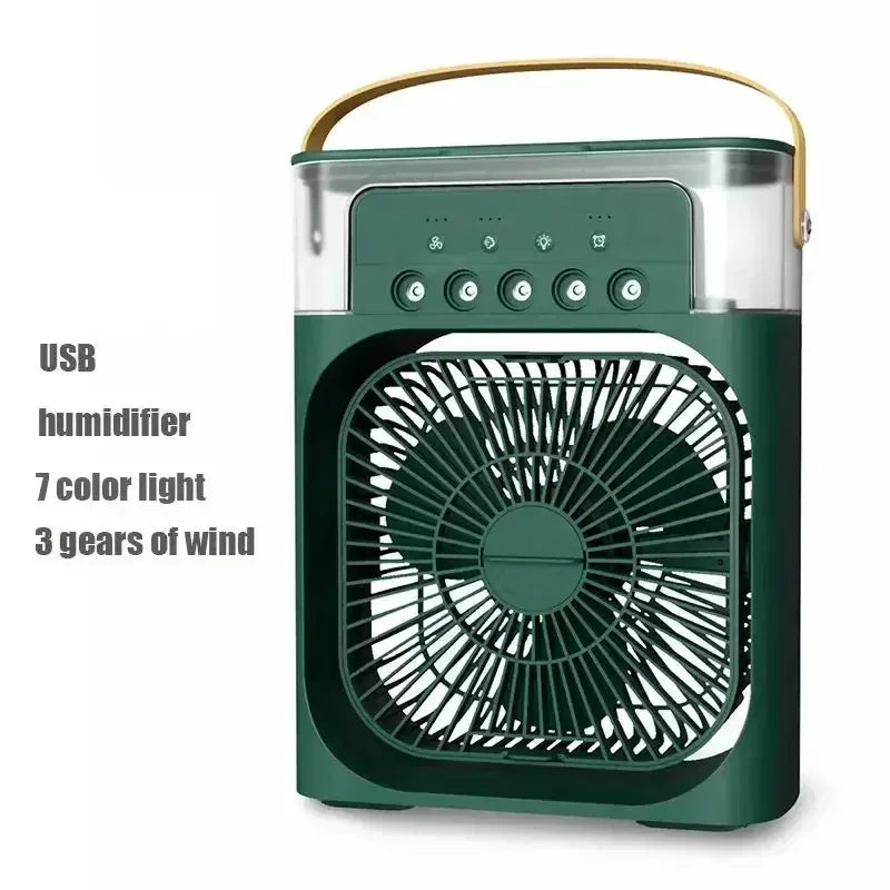 Portable Humidifier Fan AIr Conditioner Household Small Air Cooler Hydrocooling Portable Air Adjustment For Office 3 Speed Fan