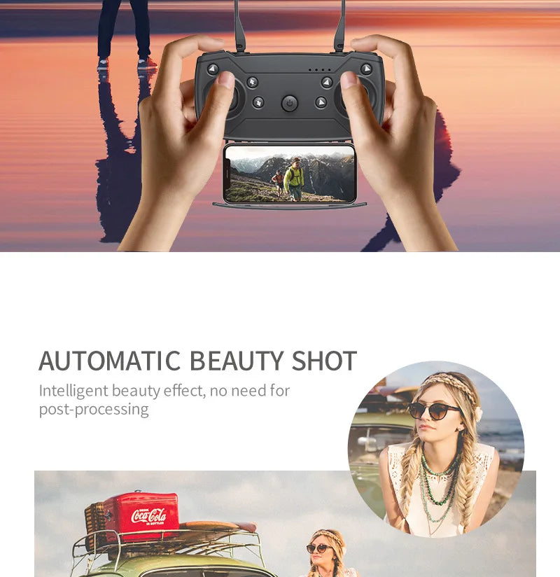KBDFA 2023 New E88 Pro WIFI FPV Drone Wide Angle HD 4K 1080P Camera Height Hold RC Foldable Quadcopter Dron Helicopter Toys Gift