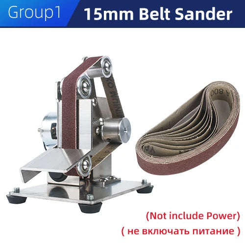 TUNGFULL Mini Belt Grinding Machine Tool Sharpening Machine Sanding Grinding Electric Sander Home Diy Polisher Machine