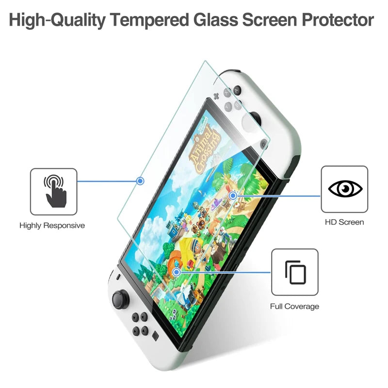 New Switch OLED Storage Carrying Case  7 in 1 Kit for Nintendo Switch OLED Crystal Shell For Switch Oled Accessories