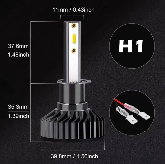 Car headlights H4 H7 LED H11 9005 3000K yellow light 6000K white light spotlight king 160W 24000LM lighting 1860 CSP12V LED head