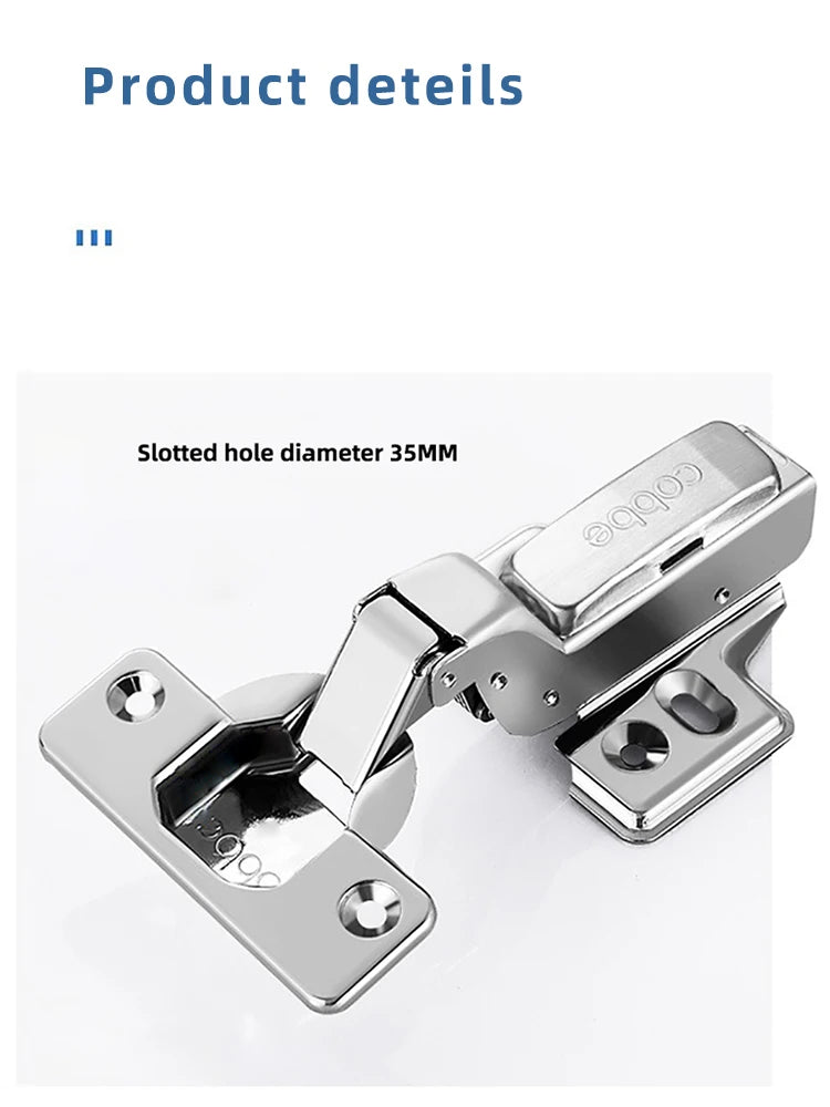 1pc Furniture Cabinet Hinge Cold Roll Steel Door Hydraulic Hinges Damper Buffer Soft Close For Kitchen Furniture Hardware