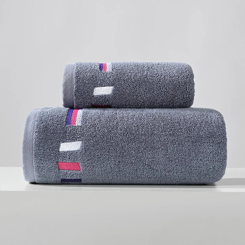 100% Cotton Large Bath Towel Adult Bath Towel Sweat Absorbent Bath Towel Colorful Bath Towel Set Large Size Bath Towel