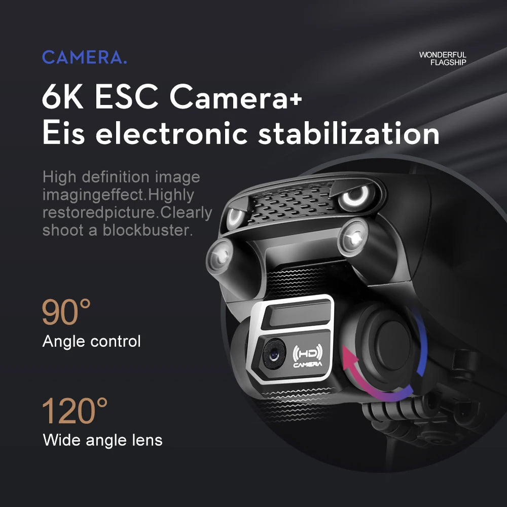 New S2S Drone 8K Professional HD Dual Camera Brushless Obstacle Avoidance Aerial Photography Foldable Quadcopter Toys Gifts