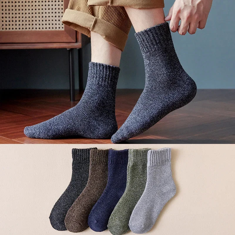 Thicken Wool Socks Men High Quality Towel Keep Warm Winter Socks Cotton Christmas Gift Socks for Man Thermal Against Cold Sock