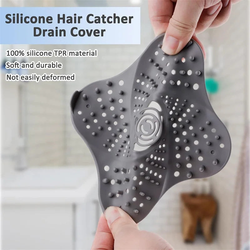 Anti-blocking Hair Catcher Hair Stopper Plug Trap Shower Floor Drain Covers Sink Strainer Filter Bathroom Kitchen Accessories