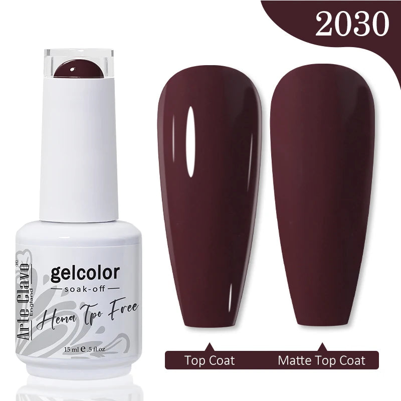 Arte Clavo HEMA TPO FREE Gel Nail Polish Jelly 15ml LED Nail Gel Hybrid Varnish Matt Top Base Coat Nail Art Gellak Primer