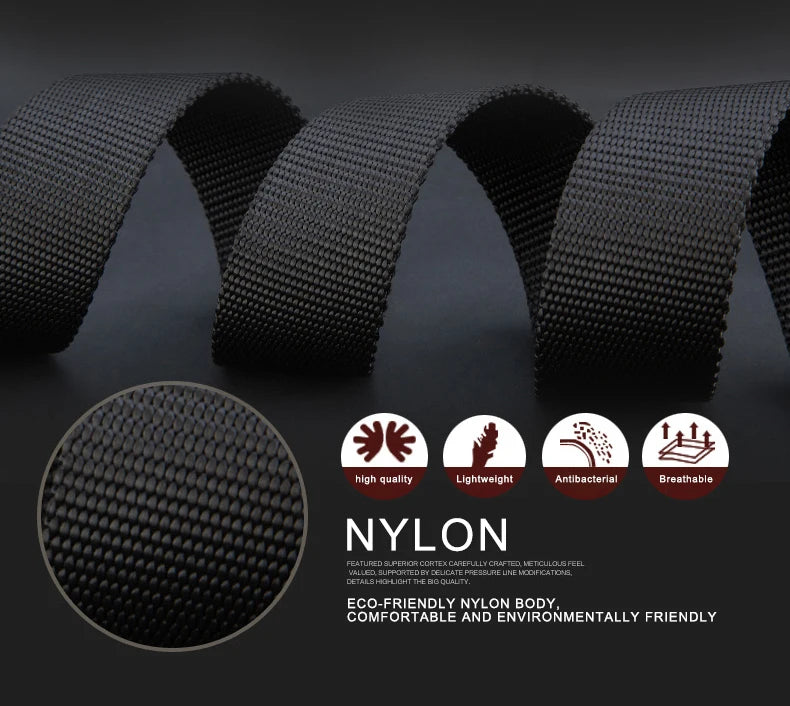 Nylon Belt With Plastic Automatic Buckle Outdoor Hunting Multifunctional Tactical Canvas Belt,Men And Women's Fashion Belt