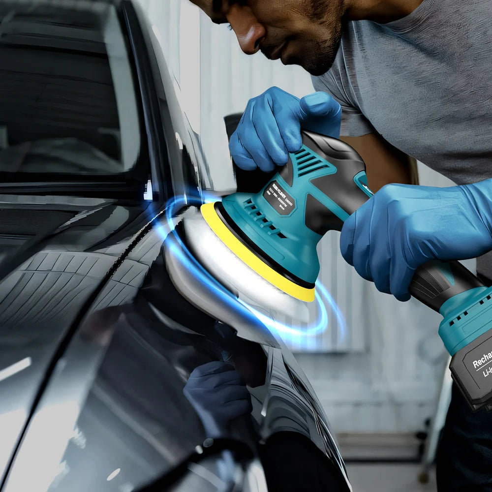 8 Gear Brushless Car Polisher Electric Polisher Automobile Car Polishing Sealing Glaze Machine For Makita 18v Battery Pin