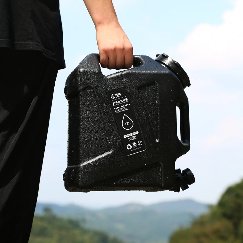 12/11L Emergency Water Can Water Storage Container Portable Large Capacity Outdoor Hiking Accessories Camping Tourism