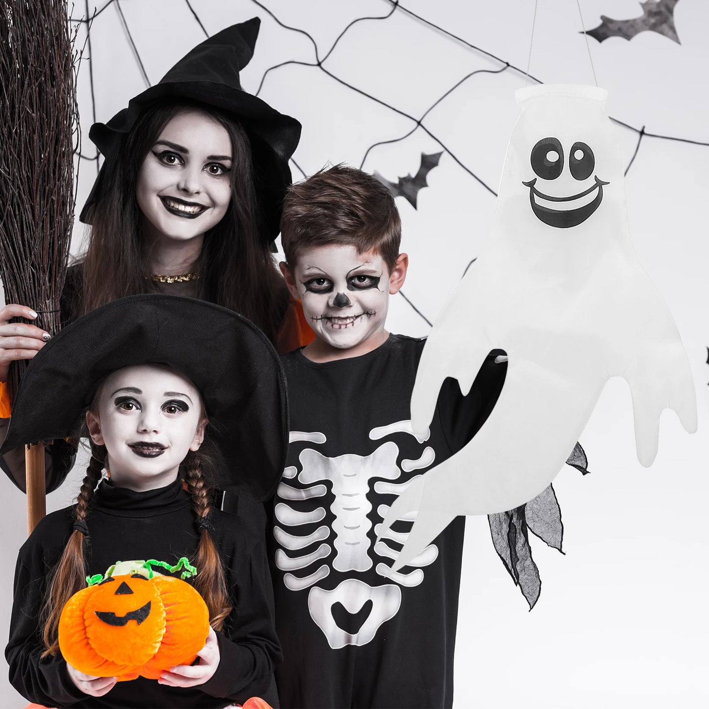 Ghost Flag Halloween Decoration Ornament Wind Direction Adornment Windsock Hanging
