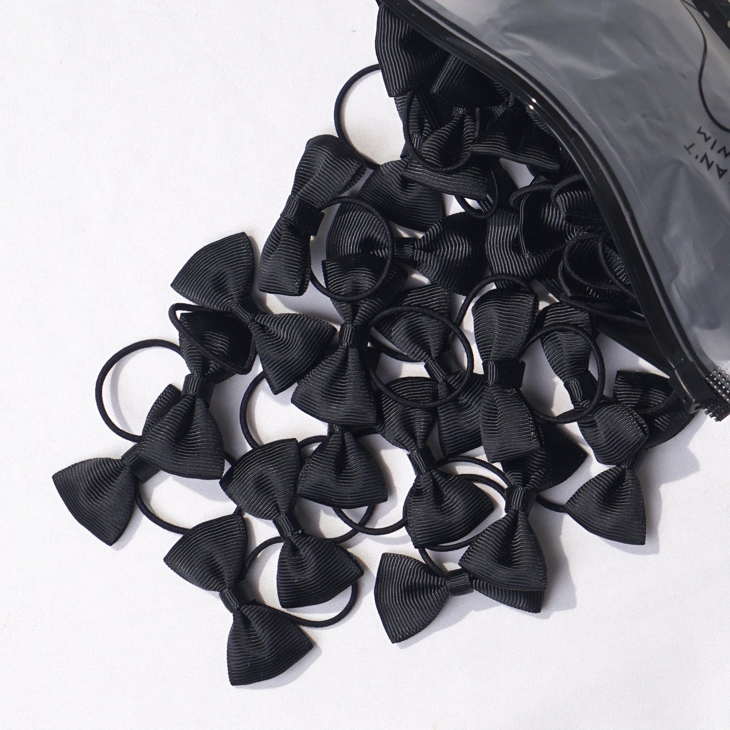 20/40Pieces 2 Inch Baby Girls Hair Bows Elastic Ties Grosgrain Ribbon Bow With Rubber Band Ponytail Holders Hair Accessories
