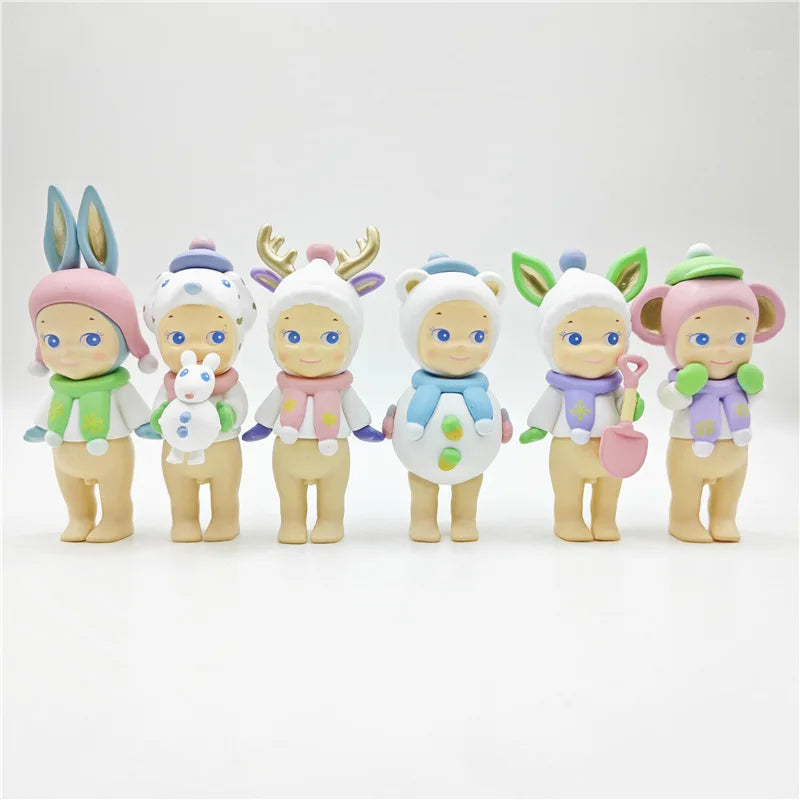 New Sonny Angel Blind Box Winter Wonderland Series Mini Anime Figures Ornaments Dolls Fans Children Christmas Birthday Gift