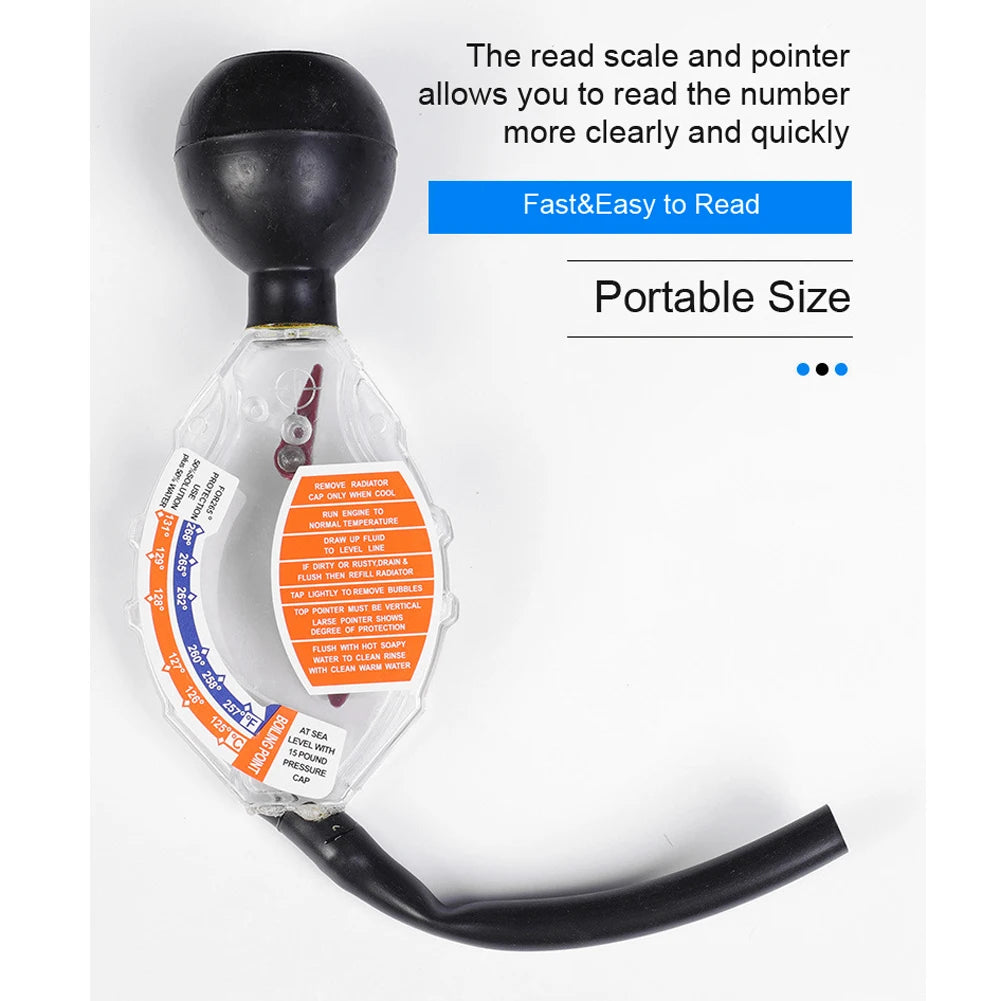 Handheld Portable Densitometer Antifreeze Dial Density Meter ℃/℉ Calibrate Car Radiator Coolant Tester Tool Densitometer