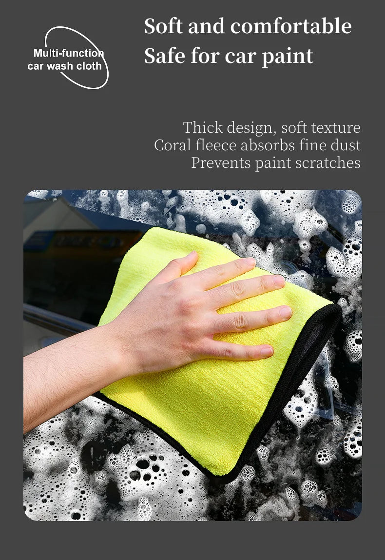 1/2/4/5/10 pcs 30*30 CM Extra Soft Car Wash Microfiber Towel Car Cleaning Drying Cloth Car Care Cloth Detailing Car WashTowel