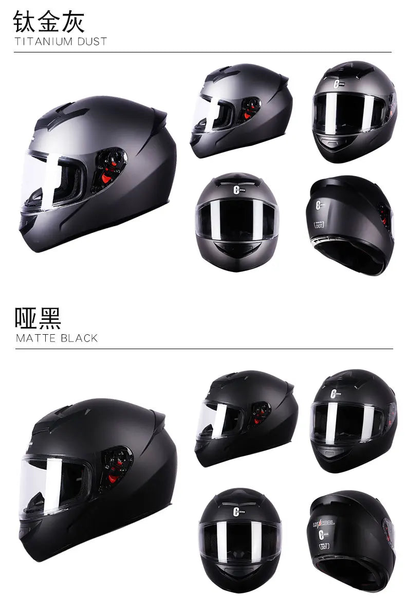 ICE.BEACON 3C certification national standard motorcycle helmet men and women winter personality safety four season rider Blueto