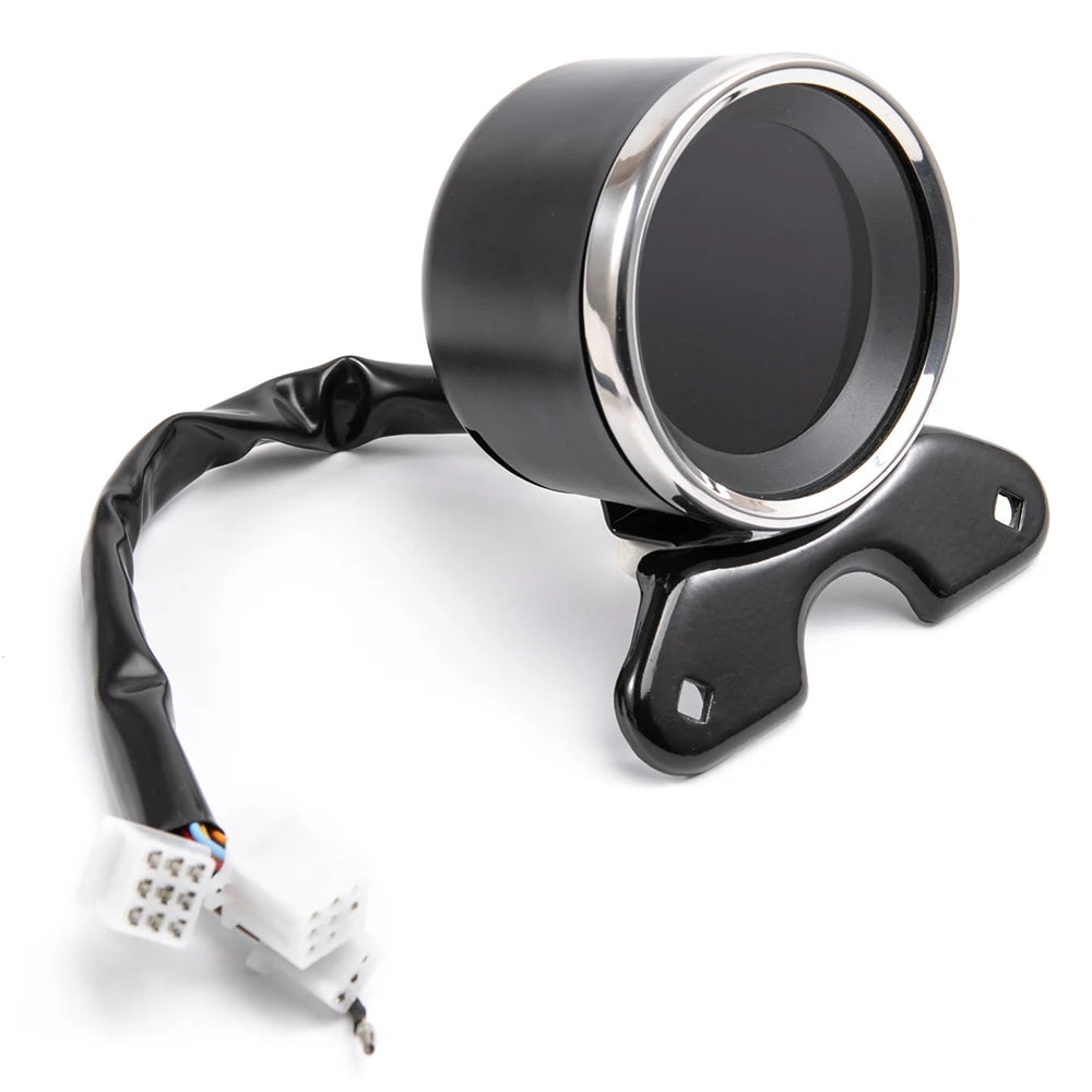 Universal Digital Odometer Motorcycle Speedometer Oil Gauge Tachometer Meters Instrument Cluster Turn Signal Light Indicator