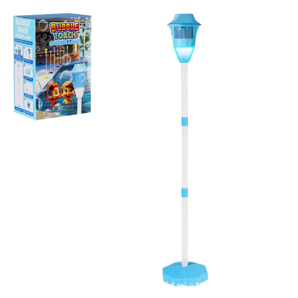 Rechargeable Bubble Maker With Stand With Night Light And Music Bubble Torch Automatic Vertical Bubbles Machine