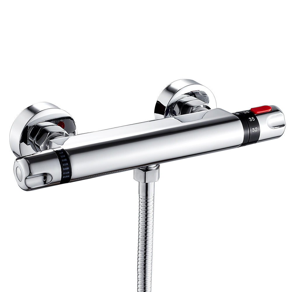 Thermostatic Shower Faucets Set Chrome Bathroom Thermostatic Mixer Tap Hot And Cold Bathroom Mixer Mixing Valve Bathtub Faucet
