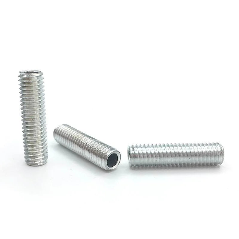 Lamp Tooth Tube Metal M10 Hollow Threaded Tube Galvanized Led Lamp Head Link Fixed Base Support Rod Lighting Accessories Screws