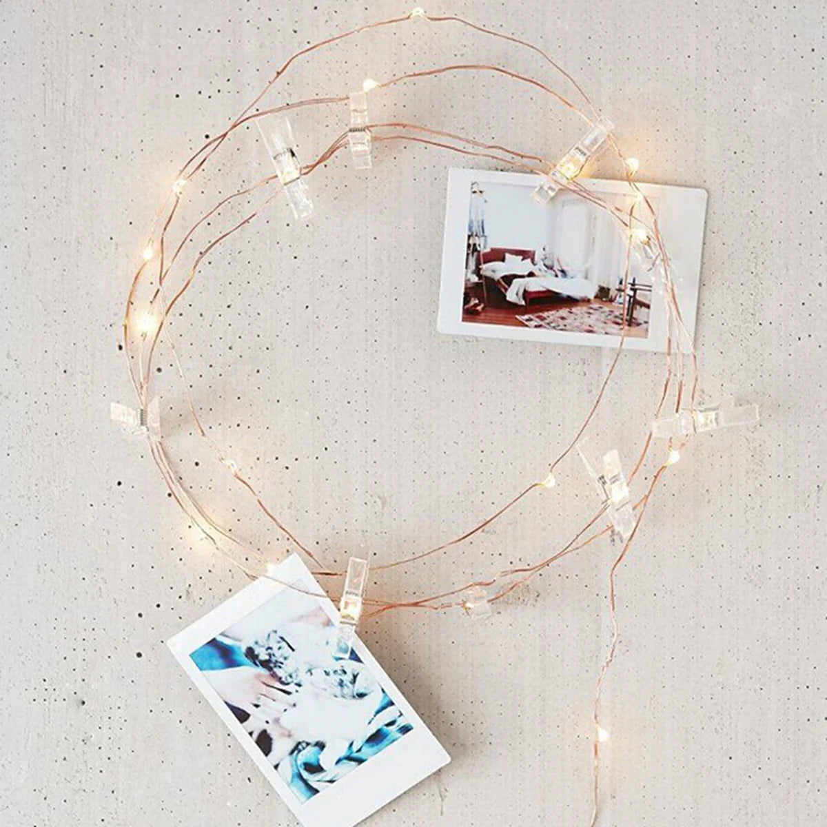 Photo Clip Light Banner Lamps 2024 Wedding Decoration Birthday Party Decor Kids Girl Boy Baby Shower Banner Christmas Decoration