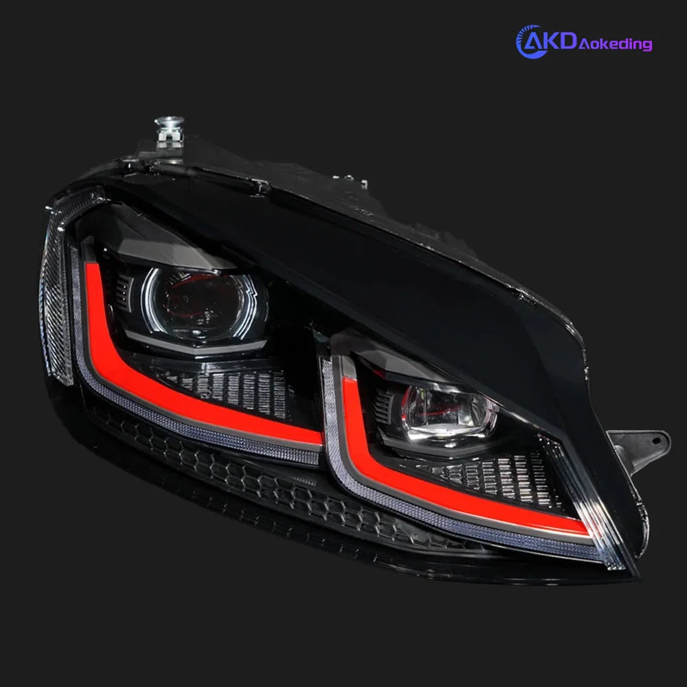 Auto Parts For VW Golf 7 MK7 GTI Headlights 2013-2017 Upgrade golf 7.5 styling LED DRL Dual Projector Car Accesorios Modified