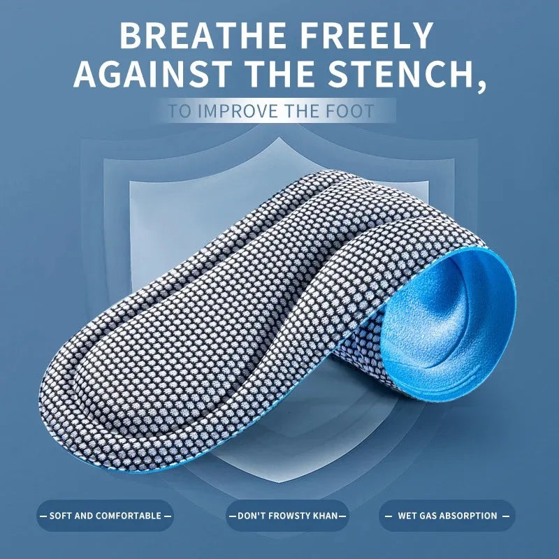 1 Pair Sports Massage Insole Memory Foam Insoles for Shoes Men Women Nano Antibacterial Massage Sport Insole Feet Orthopedic Sho