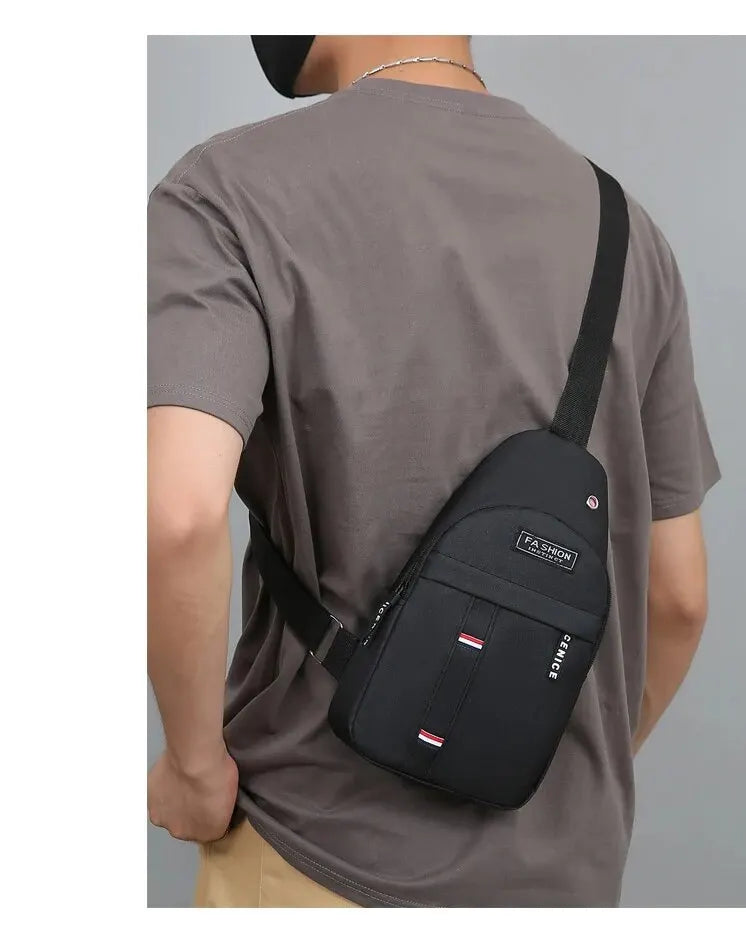 New Men Shoulder Bags Chest Bag Multifuncional Crossbody Bags Travel Sling Bag Men's Chest Bag Cross Body Chest Bag for Men Bag