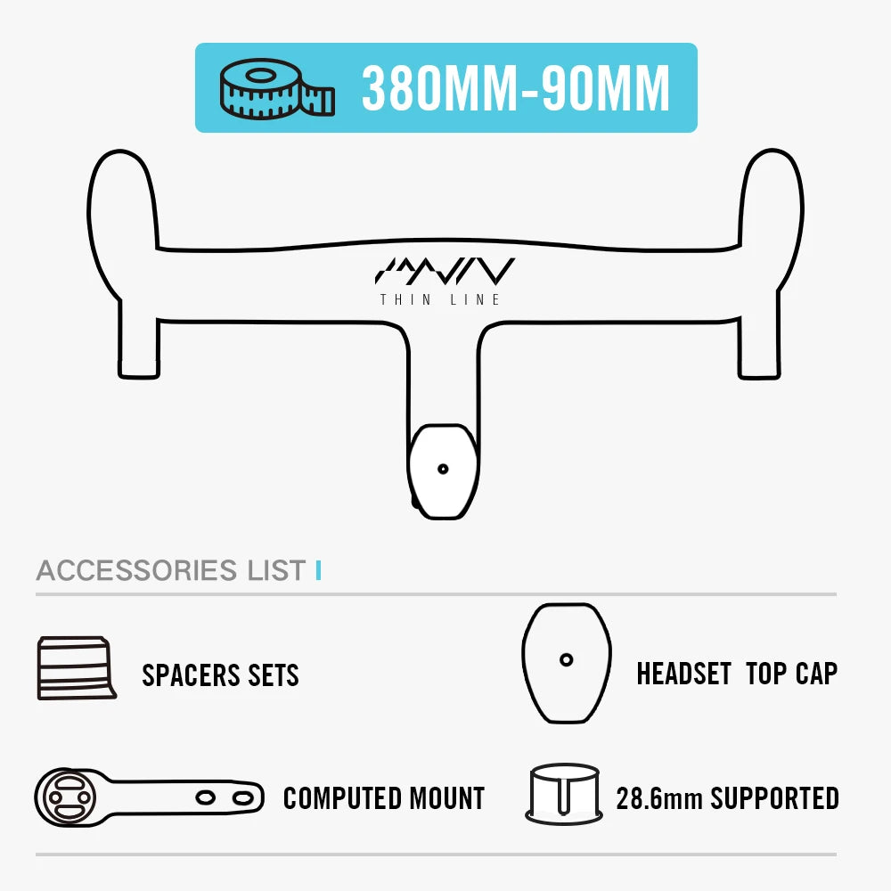 LEXON Full Carbon Road Integrated Handlebar Ultralight Road Bike Handlebar T1000 Racing Bent Bar, Bicycle Accessories 28.6mm