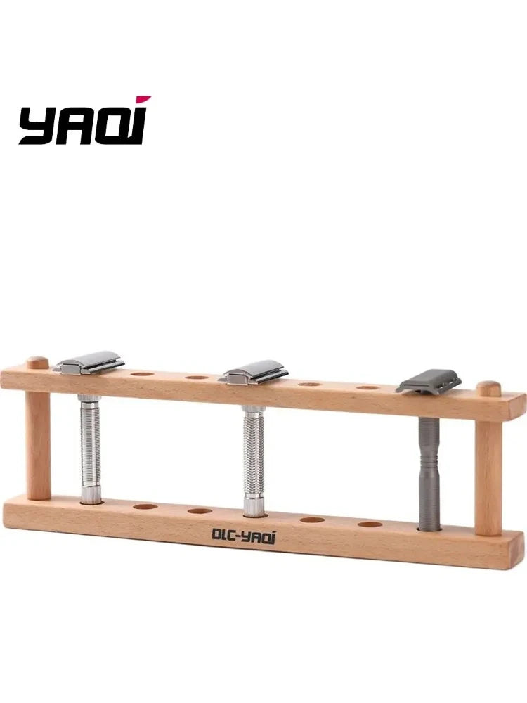 YAQi Beech Wood Razor Holder For Safety Razors