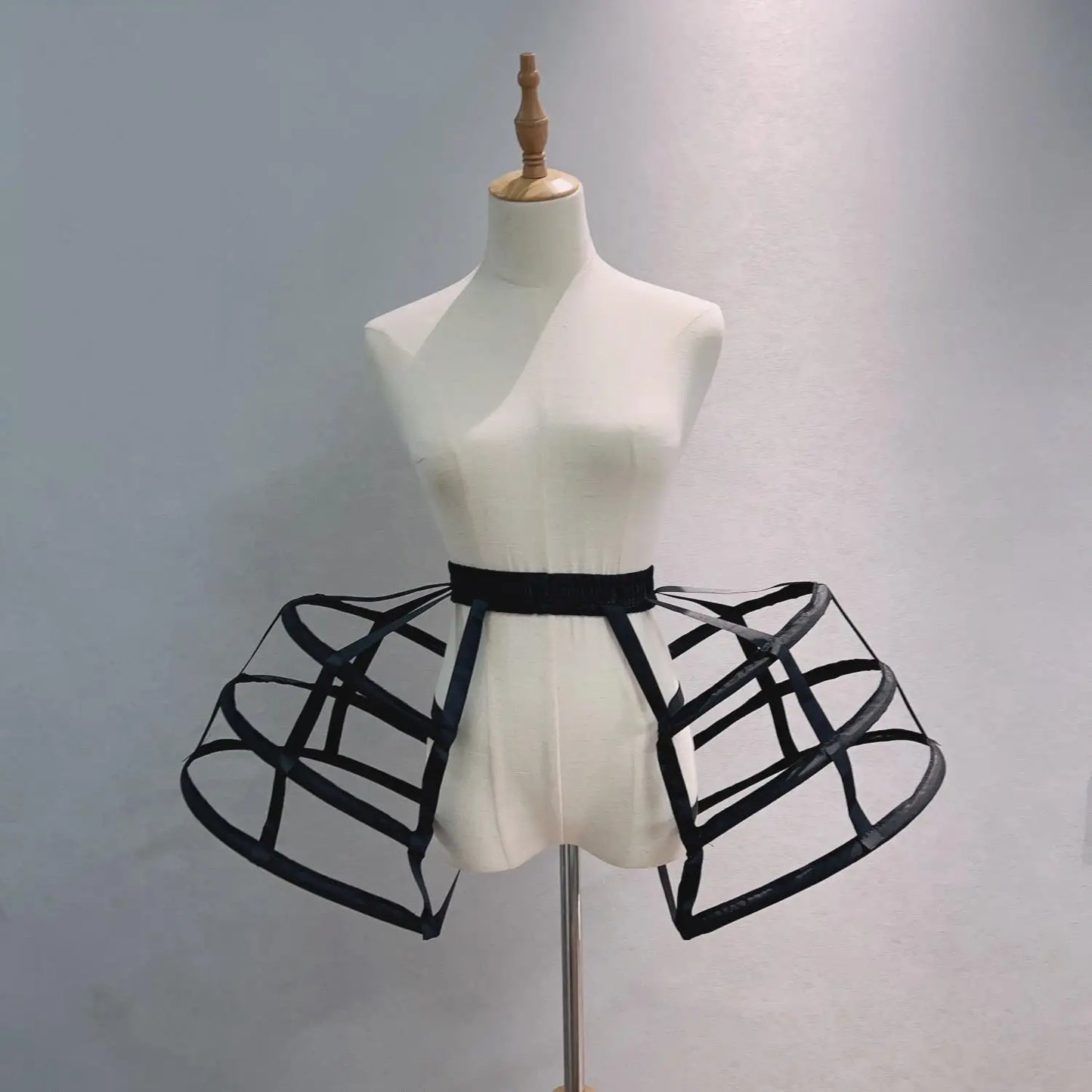 Women's Baroque Pannier Petticoat Victorian Bustle Cage Hoop Skirt Underskirt Crinoline Cosplay Vintage