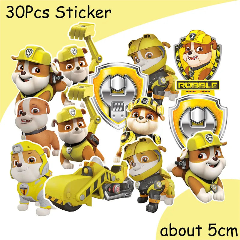 New Paw Patrol Birthday Decoration Dogs Rubble Disposable Tableware Cup Plate Tablecloth Baby Shower Kids Girl Boy Party Supplie