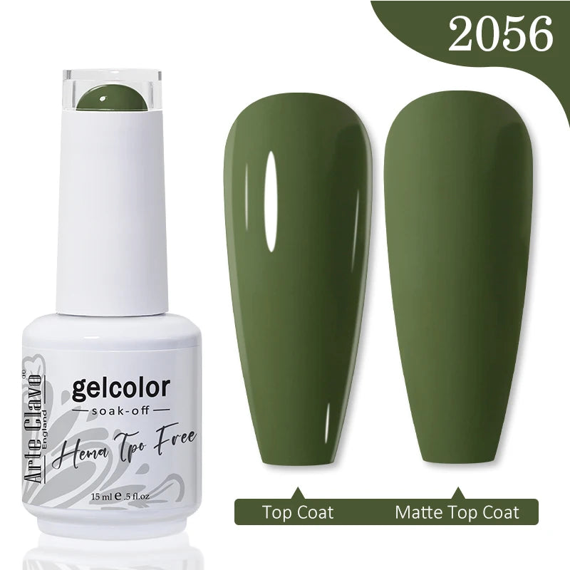 Arte Clavo HEMA TPO FREE Gel Nail Polish Jelly 15ml LED Nail Gel Hybrid Varnish Matt Top Base Coat Nail Art Gellak Primer