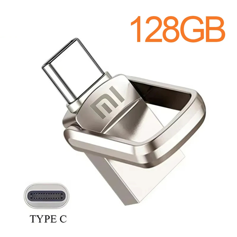 Xiaomi USB 2TB OTG Metal USB 3.0 Pen Drive Key 2TB 1TB Type C High Speed Pendrive Mini Flash Drive Memory Stick Waterproof ps4