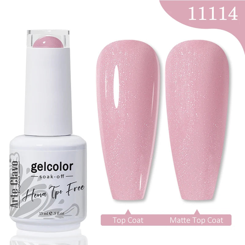 Arte Clavo HEMA TPO FREE Gel Nail Polish Jelly 15ml LED Nail Gel Hybrid Varnish Matt Top Base Coat Nail Art Gellak Primer
