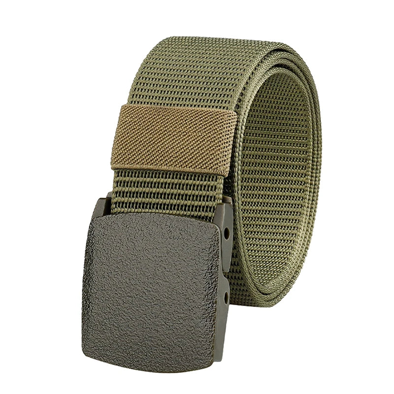 Nylon Belt With Plastic Automatic Buckle Outdoor Hunting Multifunctional Tactical Canvas Belt,Men And Women's Fashion Belt