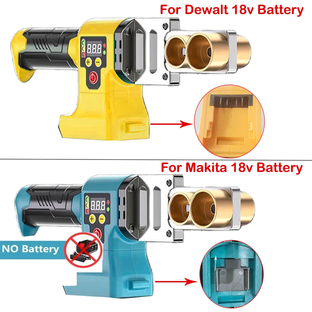 Electric Pipe Welding Machine Cordless Fuser PPR PE Soldering Iron Plastic Tube PP Heating Hot Melt Fit Makita/Dewalt No Battery