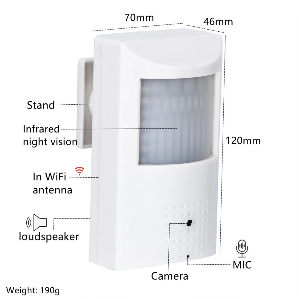 Tuya 6mp Mini wifi Camera 4MP PIR Style Indoor Onvif Built-in Audio TF Card Slot IPC Vision 48pcs 940nm IR LED Smart Security