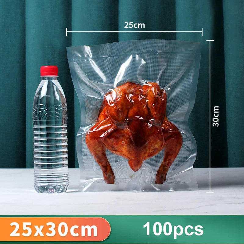 Vacuum Packaging Bags for Food 100pcs Food Storage Vacuum Bags for Vacuum Sealer Machine Food Fresh Long Keeping Empty Bags