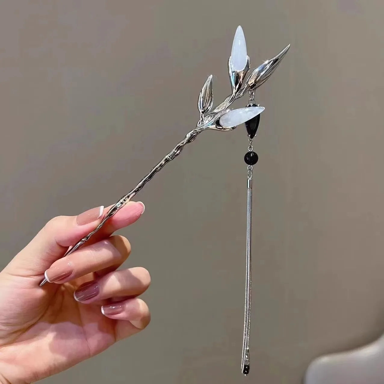 Light Luxury Glitter Hairpin For Women Geometric Irregular Moonstone Hair Stick Elegant Star Flower Jewelry Hair Accessories