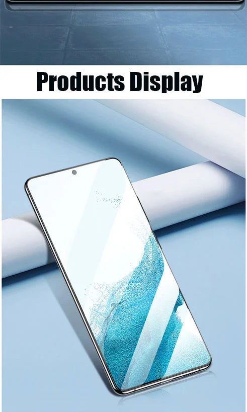 2PCS Fingerprint Unlock Tempered Glass For Samsung Galaxy S25 S24 Ultra S23 S22 Plus S21FE S23Fe S24Fe Screen Protector Glass