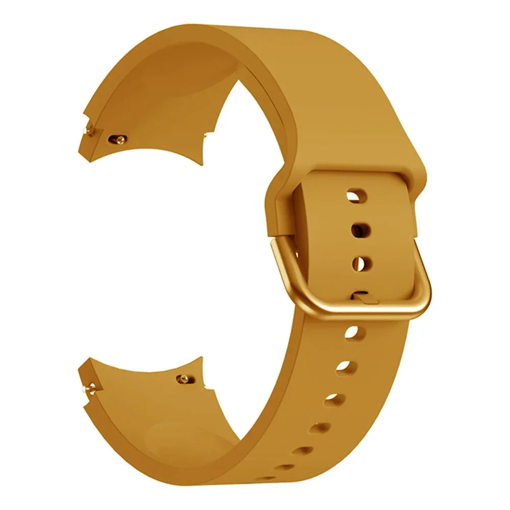 Original Silicone Band for Samsung Galaxy Watch 7 6 5 4 40mm/44mm 5Pro No Gap Bracelet Galaxy Watch 6/4 Classic 46mm 47mm Strap