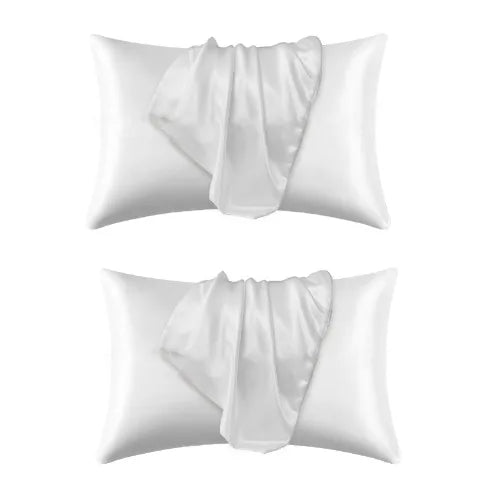 "Luxury Satin Pillowcase Set - Silk Feel for Hair & Skin Care | Anti-Frizz Bedding - Elegant Home Decor Cushion Covers"