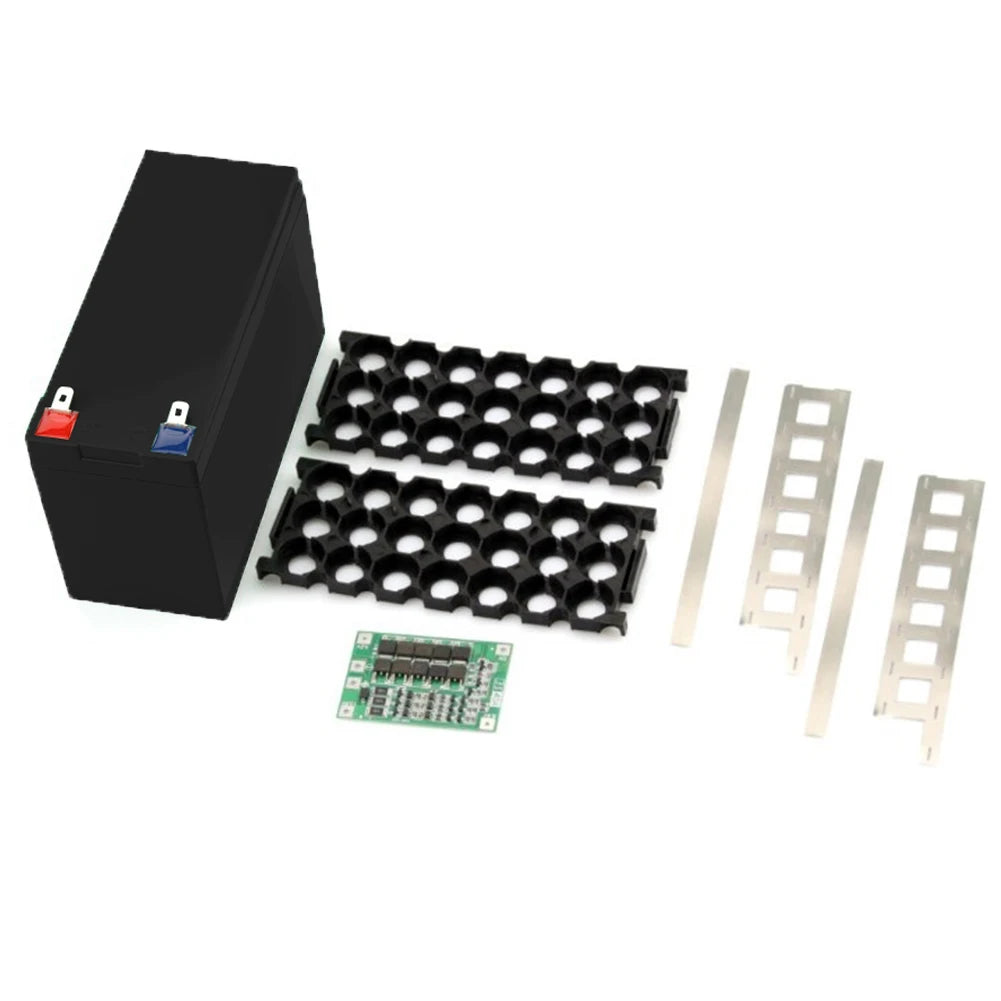 12V/7Ah Battery Case Fit 18650 Cells Empty Box 3*7 Holder 3S25A BMS Nickel Strip Storage Box For DIY Battery Packing Protector