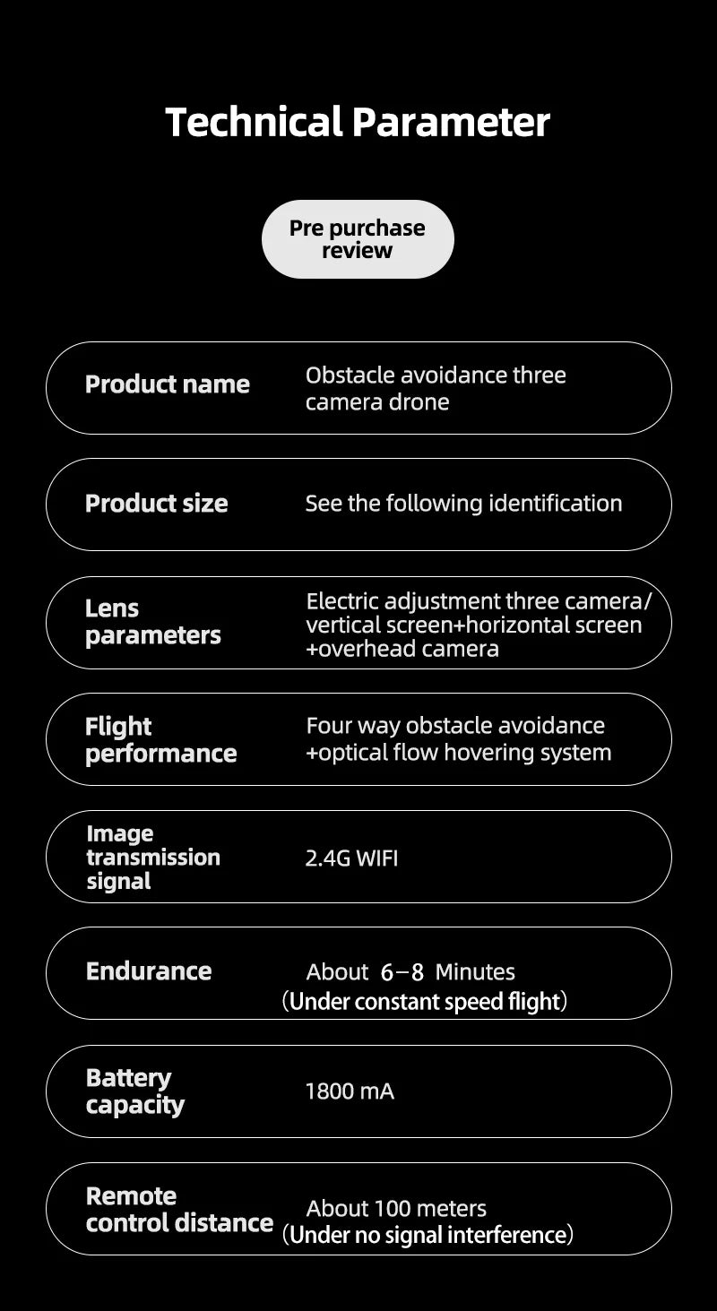 New C10 Drone GPS 8K HD Three Cameras Optical Flow Obstacle Avoidance Aerial Photography RC Foldable Quadcopter Toys Gifts