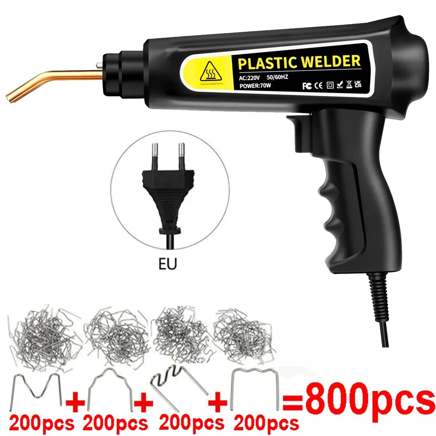 New Heat Gun Plastic Welding Machine Bumper Soldering Iron Staples Bumper Repair Car Tools Kit HOT Stapler Plastic Welder