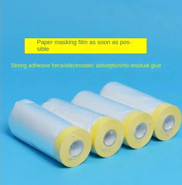 0.35m * 20m Transparent Plastic Shielding Film Waterproof Dust Cover Living Room Kitchen Furniture Decoration Vacant Protective