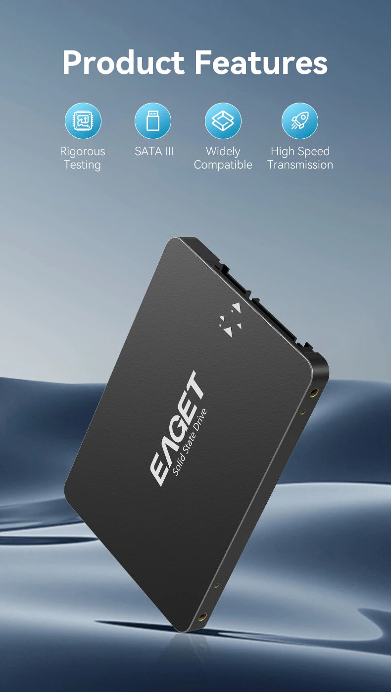 Eaget SSD 120GB SATAIII SSD 240GB 480GB 2.5 Hard Drive HD SATA Disk Internal Hard Drive High Quality Solid State Hard Drive